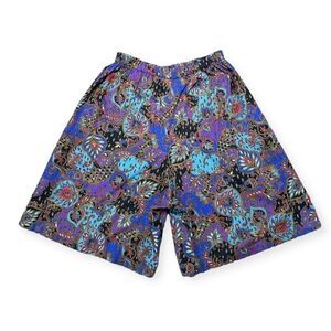 Vintage Liberty House Hawaii Shorts Women's OS Paisley Print Relaxed Trousers